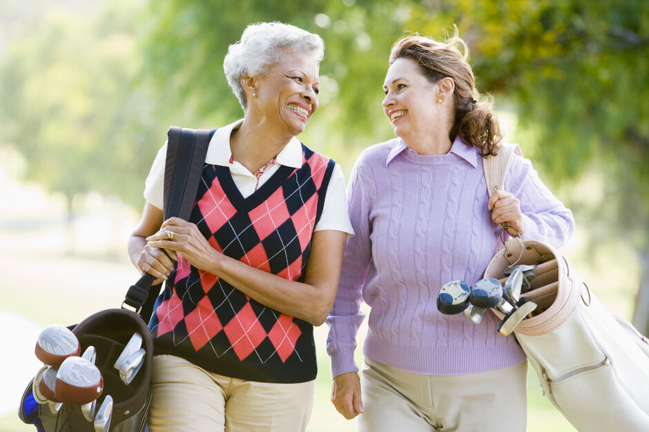 Happy Lady Golfers
